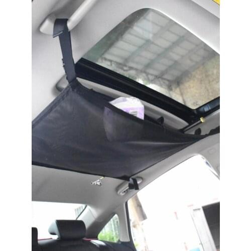 Car Ceiling Storage Net Fishing Rod Holder Roof Fishing Car Mesh Fishing Debris Storage Rack