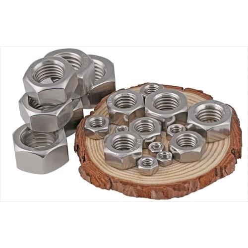 Free shiping DIN934 promotion 304 stainless steel hexagon nut. Hexagon nut. Bolt screwcap m2-m30