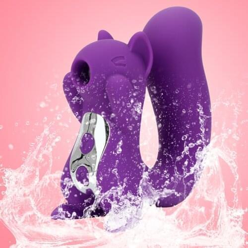 10 Frequency Sucking Dildos and Vibrators for Women Clitoris Powerful Stimulator, Vagina Nipple Sucker Animal Squirrel Sex Toys