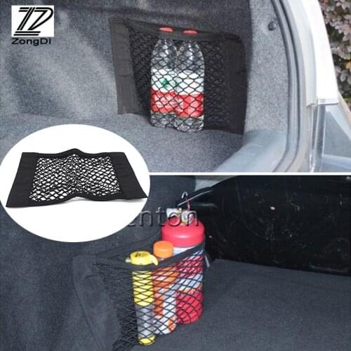 ZD Car Seat Elastic String luggage Net Trunk Bag For Mercedes Alfa Romeo Fiat 500 BMW E39 E46 E90 E60 E36 F30 F10 Mini Cooper