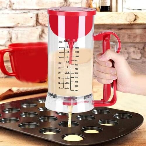 Electric Batter Beater Cordless Electric Pan Cake Cup Cake Waffles Batter Mixer Dispenser Maker Machine OW