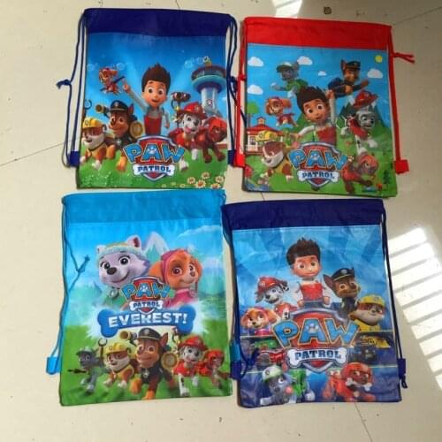 NEW Hot Paw Patrol Chase Marshall Everest Storage Bag Paw Patrol Zuma Skye Action Figure Bag Toy Party Decor Kids Birthday Gift