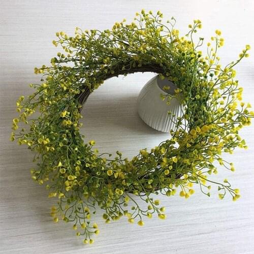 Artificial Wreath Spring Wreath Outdoor Front Door Decoration Living Room Door Decoration Wreath