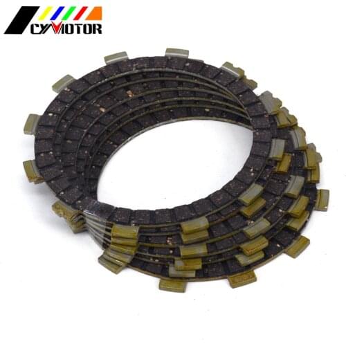 6PCS Motocycle Clutch Friction Plates Disc Set For SUZUKI RM RG TS TV DS DF DR RV SP LT 100 125 185 200 230 250 R S Z E SE