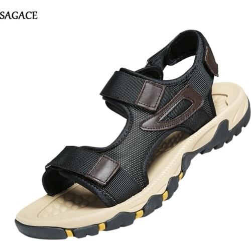 SAGACE Mens Summer Outdoor Casual Sports Shoes Beach Shoes Sport Strap Sandals Shoes Summer Shoes 2020 Beach Vintage Sandalias