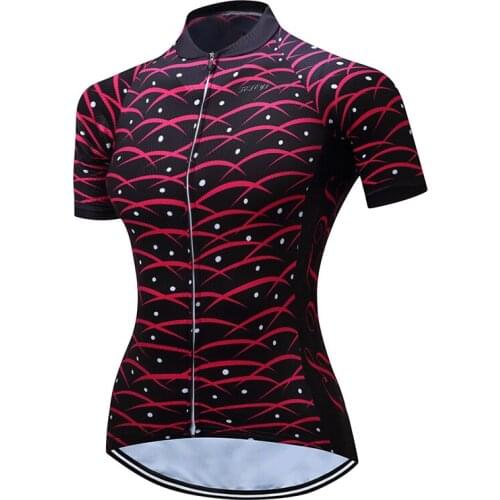 2017 New Womens Cycling Jersey Short Sleeve Breathable Cycling Clothing Ropa Ciclismo Cycle Cycling Wear mtb Bike Jersey Tops