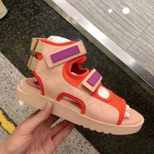 2021 Summer New All-match Thick-soled Fashion Sandals Hollowed Out Comfortable Casual Flat-soled Roman Shoes Women