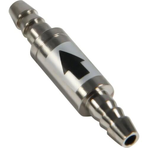 Stainless Steel Check Valve for CO2 Equipment, 4mm Aquarium Water Valve Non Return Water To System Co2 Aquarium System