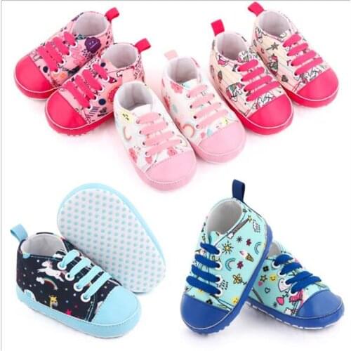 0-12 Months Baby Cotton Shoes Soft Sole Newborn Non-slip First Walkers Fashion Infant Boys Girls Casual Shoes Sneakers