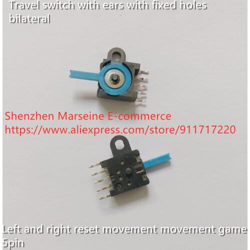 Original New 100% travel switch with ears with fixed holes bilateral left and right reset movement movement game 5pin