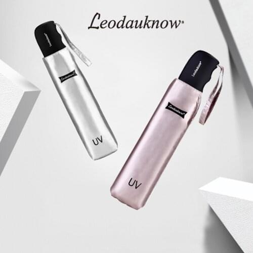 Light Flat Automatic Umbrella Rain Women Portable Folding Clear Umbrellas Sun Protect UV Parasol Umbrella Outdoor Paraguas