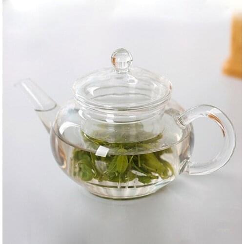 Transparent Teapot Heat Resistant Glass Teapot With Chinese Infuser Coffee Flower Tea Leaf Herbal Pot 250ml Durable Kettle Gift