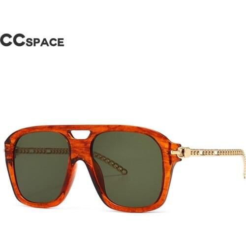 46555 Square Retro Sunglasses Metal Chain Legs Men Women Fashion Shades UV400 Vintage Glasses