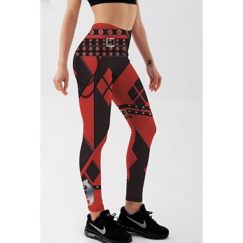 Qickitout Leggings High Quality Womens Geometric shapes Leggings Digital Print Pants Trousers Stretch Pants Free Shipping