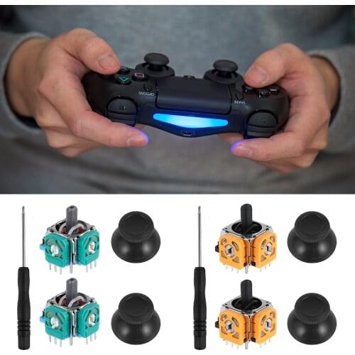 3D Analog Joystick Sensor Module Potentiometer Thumb Stick for PlayStation 4 PS4 Pro Slim Controller Thumbstick Repair Kit Parts