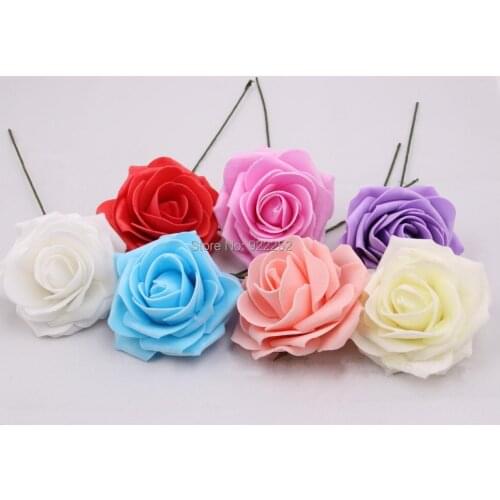 7cm Artificial floral foam eva cartoon roses bouquet,wedding bridal bouquets,diy craft kissing ball,decoration for arrangements