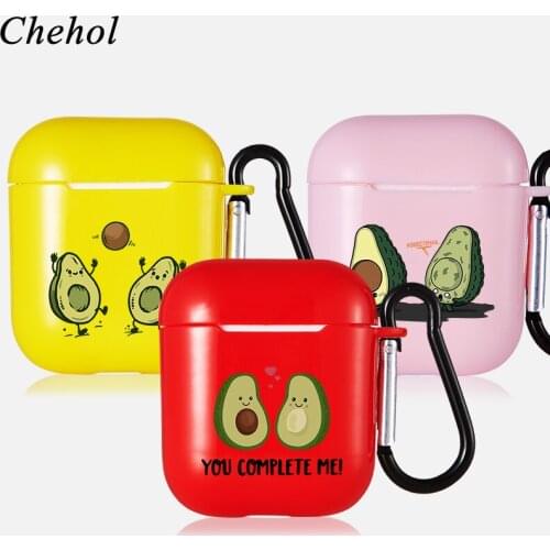Avocado Funny Protection Case Earphones for Apple Airpods Pro 1 2 Cover Bluetooth Wireless Headphone Headset Soft Silicone Cases