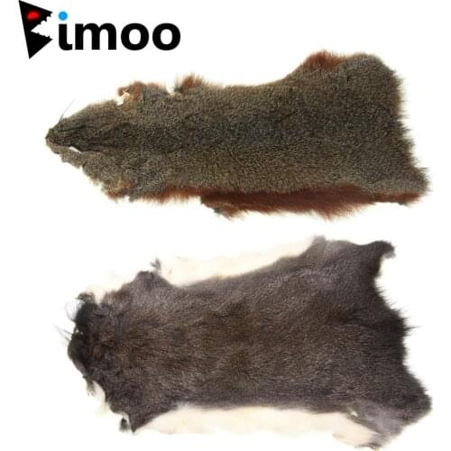 Bimoo 1pcs Whole Squirrel Skin Fly Tying Hairs Furs Raw Dubbing Material for Zonkers Streamers Matukas or Strip Nymphs