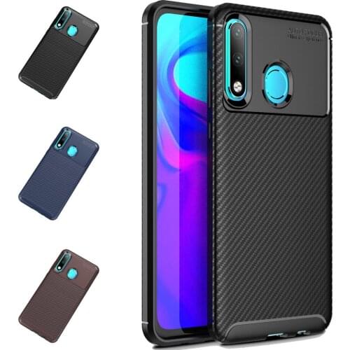 Fitted Case for Huawei P30 Lite Soft Silicone Matte Full Cover for Honor 20S Carbon Fiber Texture Bumper Cases MAR-LX1M MAR-LX1H