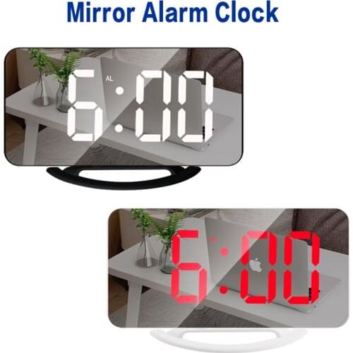 Digital Alarm Clock LED Screen Alarm Clocks For Kid Bedroom Photosensitive Snooze Function Desk Table Clock Home Decor LED Clock