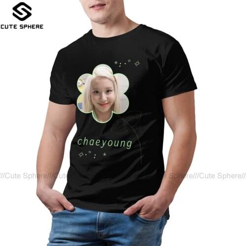 Twice Kpop T Shirt Chaeyoung Kpop Twice Cute T-Shirt Man Printed Tee Shirt Classic Short Sleeve Cotton Tshirt
