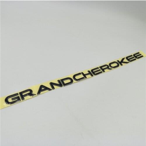 Black Silver Gold For Jeep Grand Cherokee Front Left & Right Door Side Emblem Nameplate Badge Logo Letters Sticker