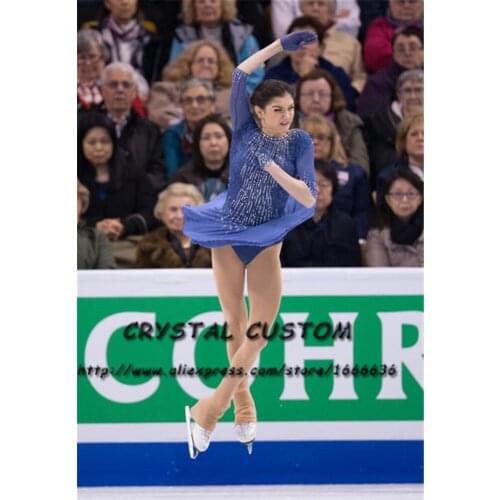 Custom Figure Skating Dresses Graceful New Brand Girls Ice Skating Dresses For Competition DR4288