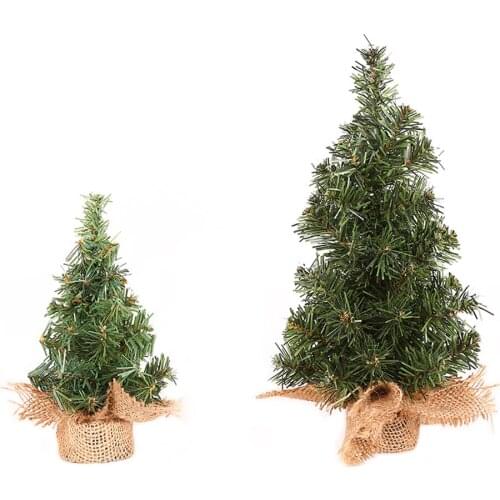 Artificial Mini Christmas Tree Desktop 20cm/30cm Mini Christmas Decor Home Decor Merry Xmas Tree Skirts