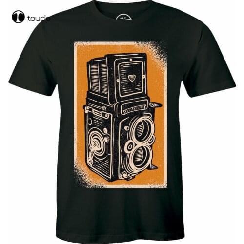 Vintage Photography Camera For Photographer Men T-Shirt Cameraman Classic Gift Cotton Tee Shirt