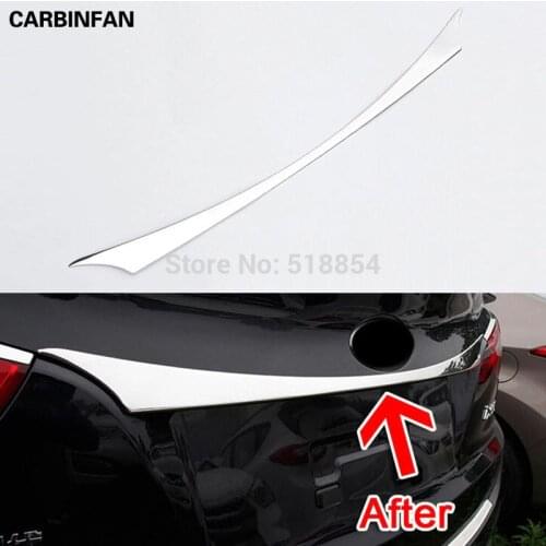 Stainless Steel Rear Trunk Lid Cover Trim Rear Boot Door Moulding For 2010 2011 2012 Hyundai TUCSON IX35
