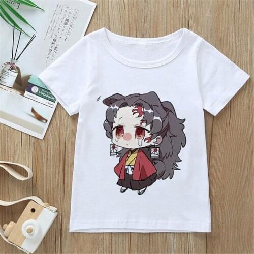 Summer Boys Girls Tops Cute Children Clothes Fashion Japanese Anime T Shirt Kids Cartoon Novelty Anime Short Sleeve 1408
