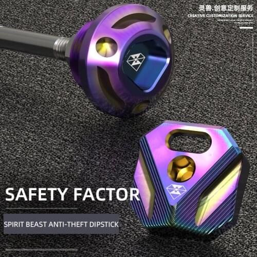 Spirit Beast Oil Dipstick Anti-theft Bn300 Motorcycle Accessories Cb190 Oil Gauge Stainless Steel Motocross Diy Kit Free Shippin