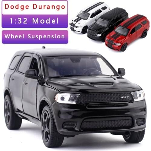 1/32 Dodge Durango Alloy Car Model Suv Six-Open Shock Absorber Steering Sound And Light Car Model Boy Simulation Toy Car Gift