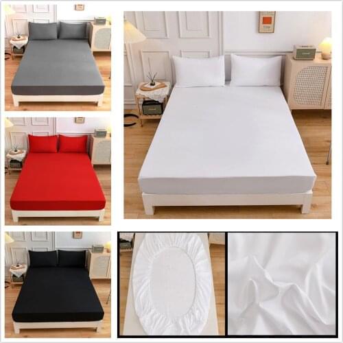 Solid Color Terry Sheet With Elastic Band 180*200 Mattress Pad Covers Matress Protector Cover on the Bed Back Bedspread for Bed