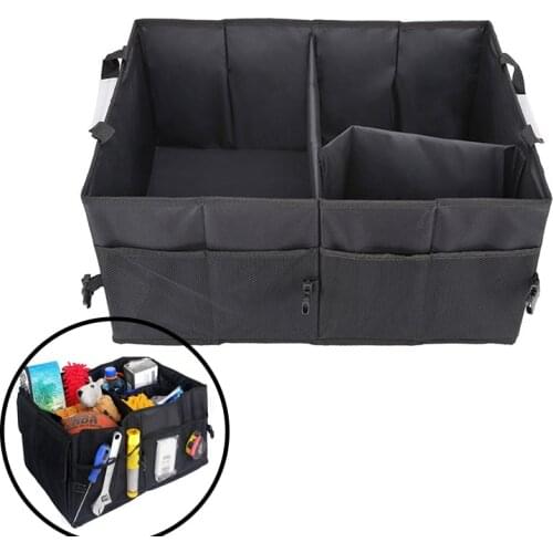 Portable Multi Compartments Trunk Storage Organizer 600D Oxford Stowing Tidying Interior Holders Car Foldable Storage Bags