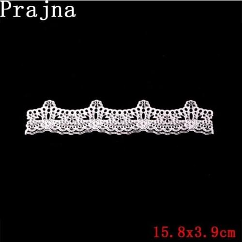 Prajna Lace Flower Edge Frame Metal Cutting Dies Stencils For DIY Scrapbooking Album Decorative Embossing Hand-on Paper Card D