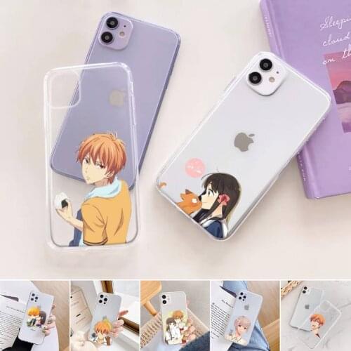 Fruits Basket Japan anime Phone Case Transparent for iPhone 11 12 6 7 8 Pro X XS Max XR Plus Silicone Soft TPU Clear mobile bags