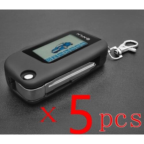 5 Pcs/lot LCD Remote Controller Key Fob Chain For Starline A93 Russian Version 2 Way Car Alarm System Starline A93 alarm for car