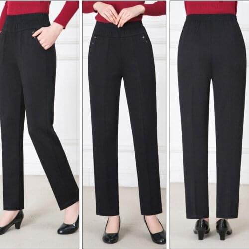 Женские прямые брюки QEWSDRFG China At AliExpress