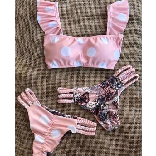 Rinabe Swimwear With Ruffles