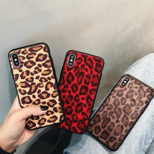 Luxury Leopard Plush Soft Phone Cases For iPhone 12 Back Cover For iPhone 12 Pro Max X XS Max XR 6S Plus 7 8 Plus Coque fundas