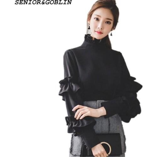 Черные блузки SENIOR&GOBLIN China At AliExpress