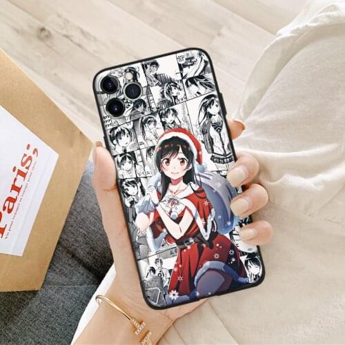 Kanojo Okarishimasu Mizuhara Chizuru Silicone for IPhone Se 6s 7 8 Plus X XR XS 11 12 Mini Pro Max Glass Phone Case Cover Shell