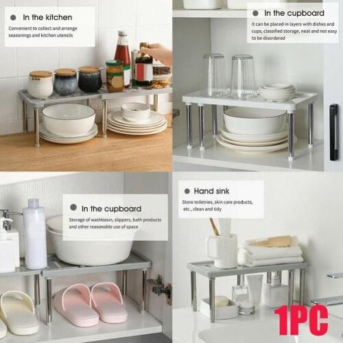 Home Closet Organizer Storage Shelf Rack For Kitchen Wardrobe Accessory Holder Kitchen Desktop Cabinet Organizer Shelves Ma M6L1