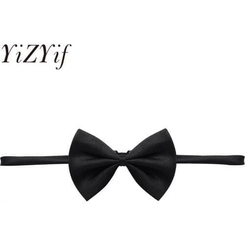 Bowtie Fashion Party Wedding Bow Tie for Boys Girls Solid Color Bowknot Adult Child Butterfly Cravats Classic Shirts Accessories