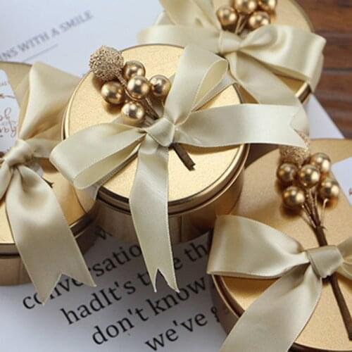 Wedding Candy Gift Chocolate Box for Wedding Favor Party Bridal Shower with Ribbon AUG889