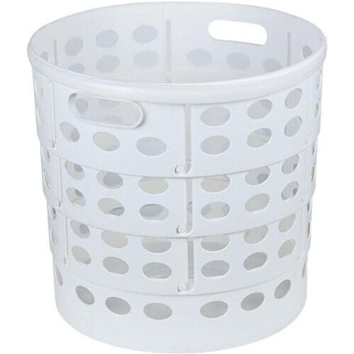 Telescopic Foldable Laundry Basket with Handle Bathroom Dirty Clothes Hamper Bin