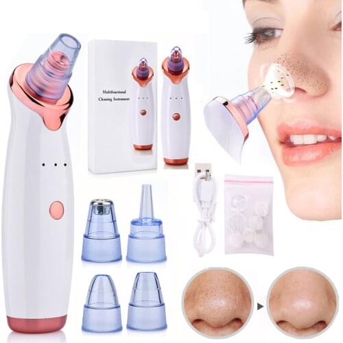 USB Charge Acne Remover Point Noir Blackhead Vacuum Extractor Tool Face Nose Cleaner Skin Care Facial Pore Cleaning Instrument