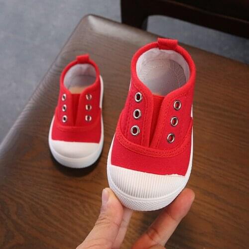 Spring and autumn shoes 2021 flat canvas children boys and girls sports shoes childrens baby sports light shoes1 2 3 4 5 6years