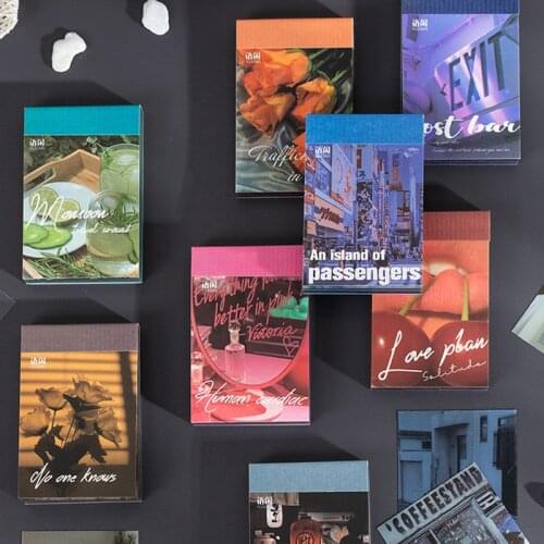 Reverse Fantasy Vintage junkJournal Stickers Book Sunset Stickers Srapbooking Journal Craft Diary Ablum Decorative Stickers